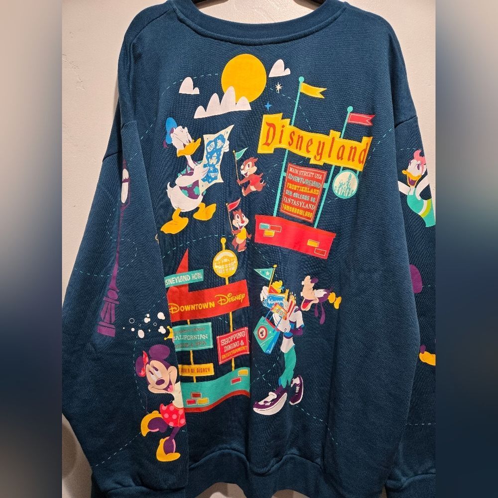 Disney Mickey & Friends Play In The Park Crew Neck Pullover Sweatshirt Sz 3xl‎ - Picture 3 of 4